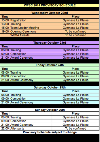 Programma Campionato Mondiale pattinaggio Freestyle Parigi 2014