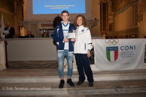 Premio Centenario del Coni a Lucca Andrea Rotunno dicembre 2014